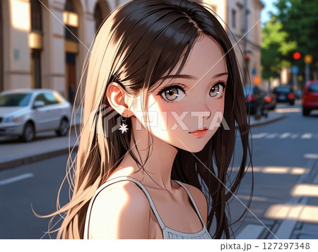 若い女性 若い女性 127297348