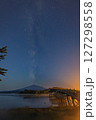 青森県 鶴の舞橋と岩木山にかかる天の川03 127298558