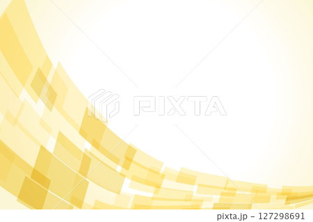 ビジネス背景イラスト　黄色モダン図形曲線　未来的シンプル上昇 127298691
