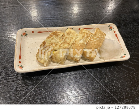 酒菜天味　平飼い卵の出汁巻き玉子　ハーフ　会津若松市 127299379