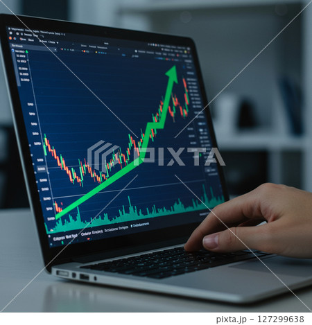 【イラスト】株価上昇 127299638