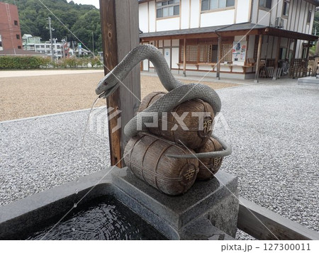 山口県岩国市にあり天然記念物の白蛇を御祭神の使いとして祀っており、白蛇資料館が併設されている白蛇神社 127300011