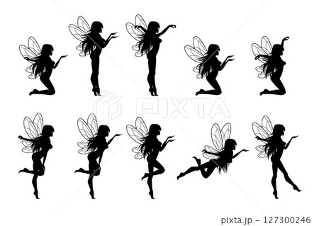 Cute Sexy Fairy Silhpuette 127300246