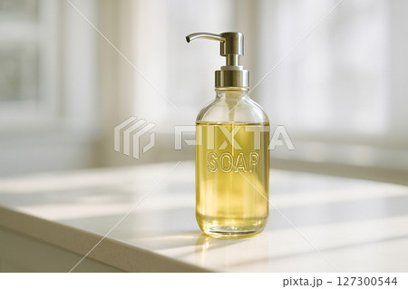 詰め替え用ボトルに入ったソープ 詰め替え用ボトルに入ったソープ 127300544