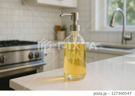 詰め替え用ボトルに入ったソープ 127300547
