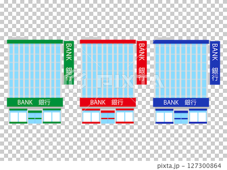 三家大型銀行分行 127300864