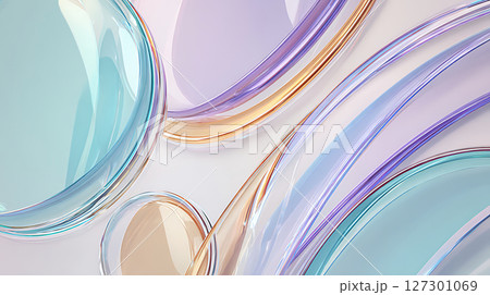 パステルカラーの爽やかな背景素材 127301069