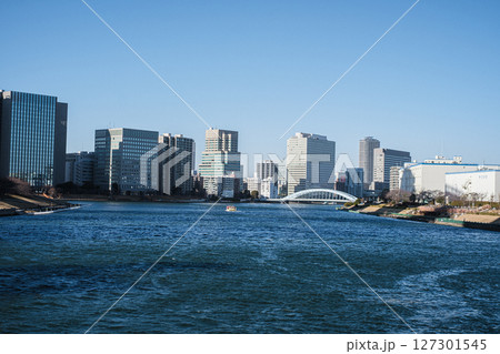 東京都越中島晴海運河 東京都越中島晴海運河 127301545