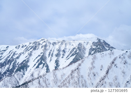 【北アルプス 燕岳 残雪期】燕岳からの大天井岳 【北アルプス 燕岳 残雪期】燕岳からの大天井岳 127301695