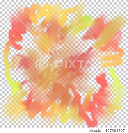 Pink and yellow colorful watercolor abstract illustration 127303507