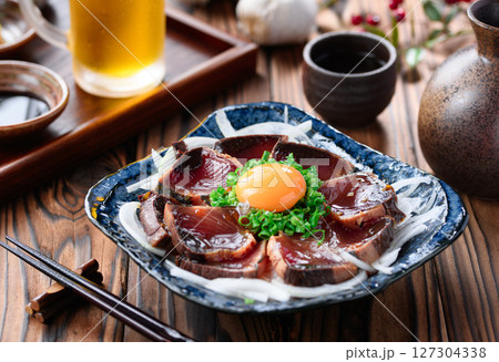 鰹の黄身しょう油漬け 127304338