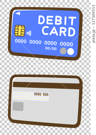 Debit card (front and back) Debit card (front and back) 127304551