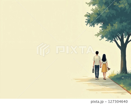 カップル-夏 127304640