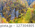陸羽東線が長期運転見合わせでも鳴子峡は美しい紅葉で待っていてくれる 127304805