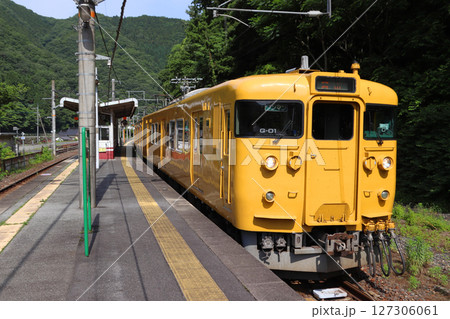 ［JR-V］伯備線115系電車（ワンマン車：岡山⇔新見） 127306061