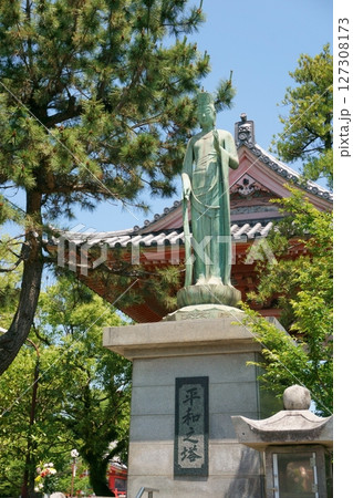 甚目寺観音　平和の塔　尾張四観音 127308173