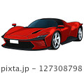 赤いスポーツカー 127308798