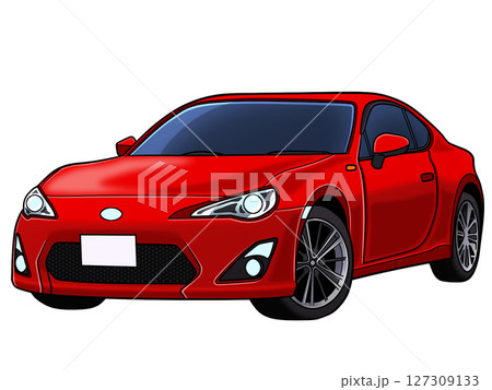 赤い車 赤い車 127309133