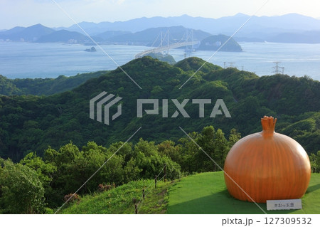 兵庫県 大鳴門橋記念館 うずの丘 おっ玉葱と鳴門大橋 127309532
