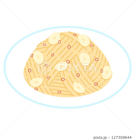 ぺペロンチーノスパゲッティのイラスト ぺペロンチーノスパゲッティのイラスト 127309644