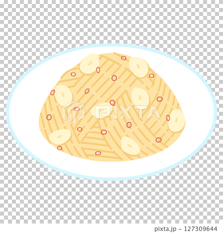 ぺペロンチーノスパゲッティのイラスト ぺペロンチーノスパゲッティのイラスト 127309644