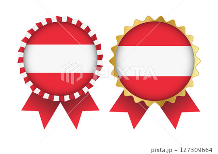 Vector Medal Set Designs of Austria Template 127309664