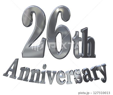 3DCG文字「26th Anniversary/26周年マークキラキラ」 3DCG文字「26th Anniversary/26周年マークキラキラ」 127310013