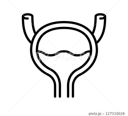 シンプルな膀胱のアイコンイラスト　ベクター 127310026