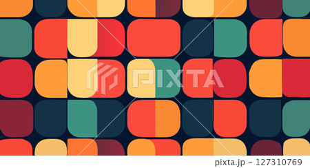Vibrant Geometric Pattern Abstract Background Texture for Design Projects 127310769