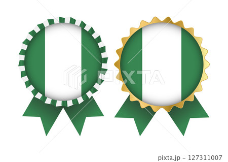 Vector Medal Set Designs of Nigeria Template 127311007