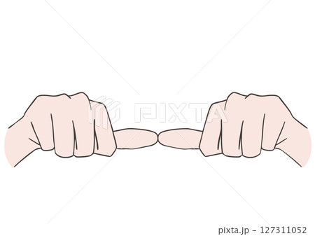 アングシュタ・ムドラのポーズのイラスト 127311052