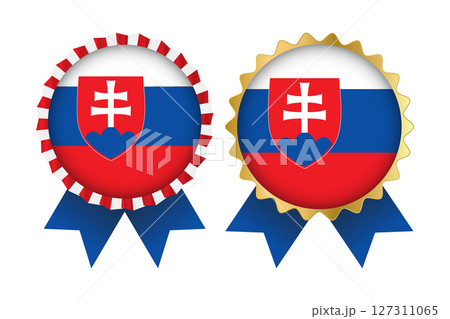 Vector Medal Set Designs of Slovakia Template 127311065