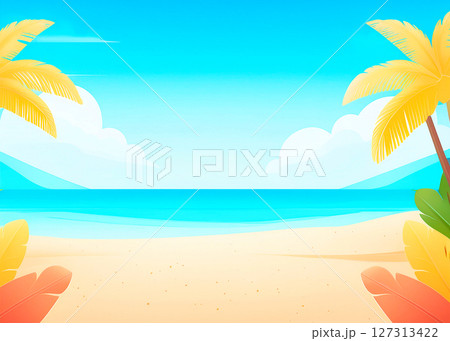 夏の砂浜をイメージ 127313422