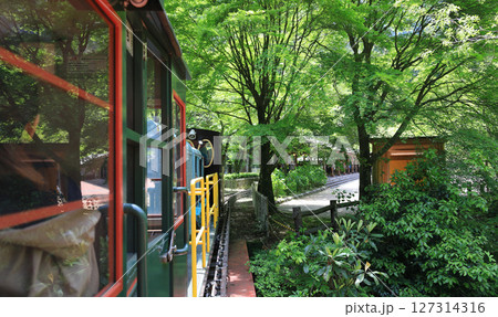 マイントピア別子の鉱山観光鉄道（幸運駅） 127314316
