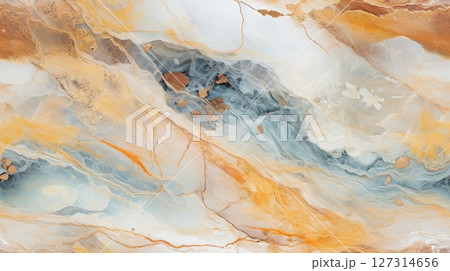 abstract marble texture agate yellow gold, ai 127314656