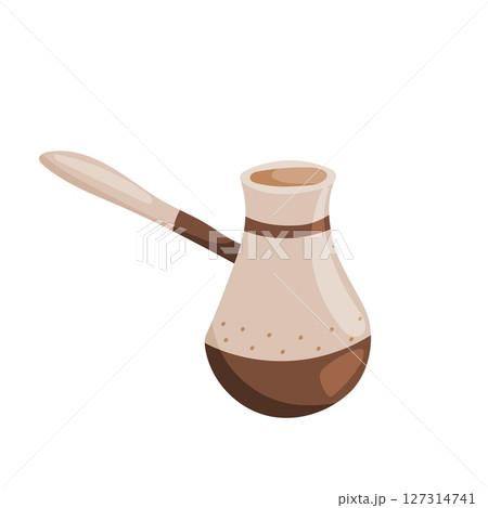 Vector illustration of cezve coffee pot 127314741