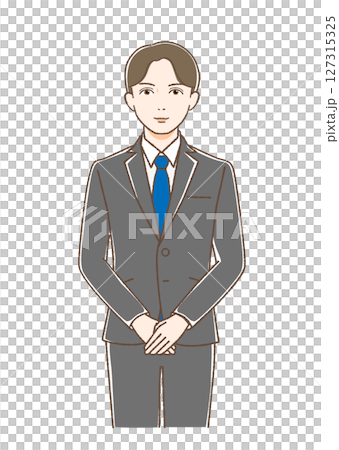 A man in a suit smiling facing forward 127315325