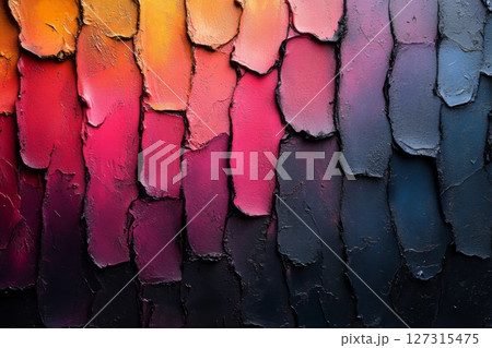 Vibrant Gradient Textured Abstract Wall Art 127315475