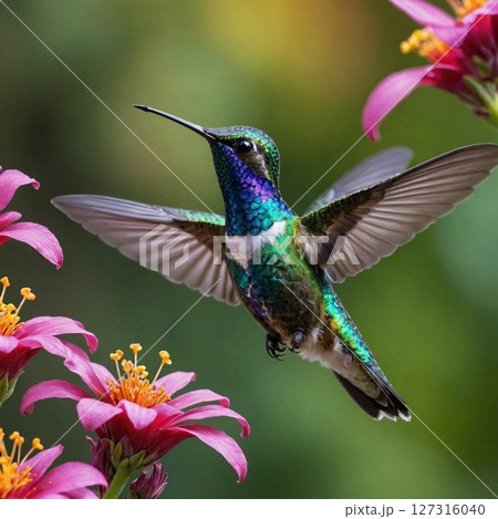 Vibrant hummingbird 127316040