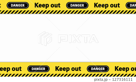 Keepout、DANGERのバリケードテープ（上下） 127316111