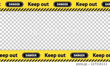 Keepout, DANGER barricade tape (top and bottom) 127316111