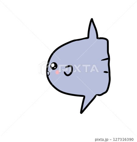 シンプル　マンボウ　魚 127316390