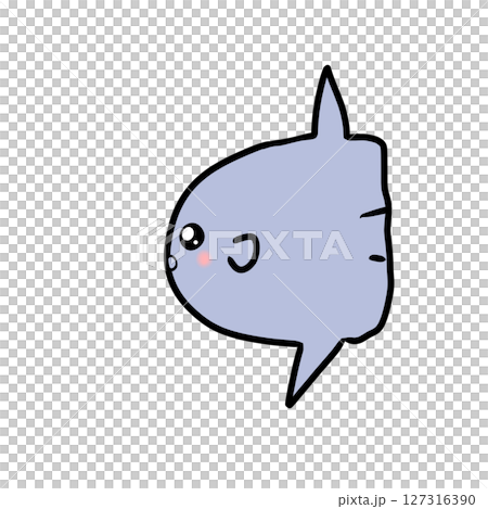 シンプル　マンボウ　魚 127316390