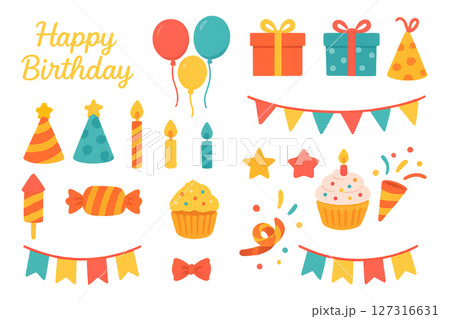 かわいい誕生日のイラスト素材 127316631