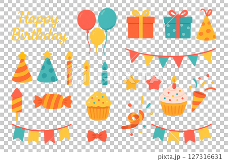 かわいい誕生日のイラスト素材 127316631