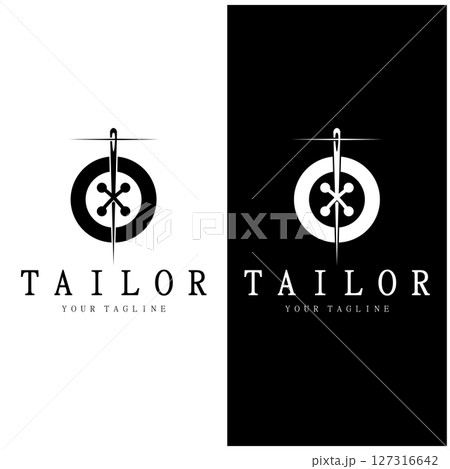 tailor logo icon illustration template combination of buttons for clothes, thread and sewing machine, for clothing product design, convection companies, fashion in vector form tailor logo icon illustration template combination of buttons for clothes, thread and sewing machine, for clothing product design, convection companies, fashion in vector form 127316642