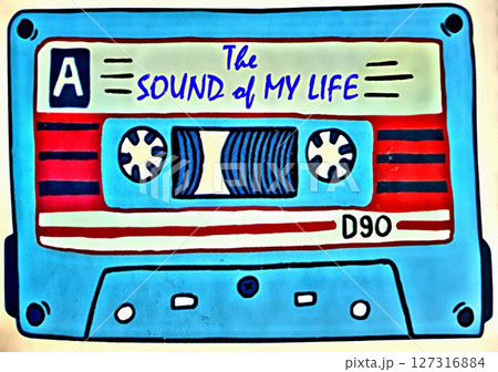 Memories of a period of our life can also be grouped together in an audio cassette like this one. 127316884