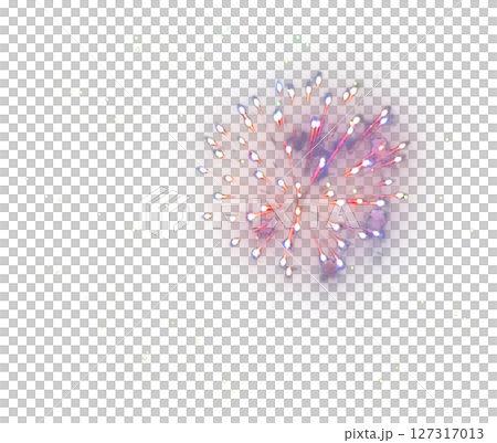 花火　背景　透明　PNG ポスター　チラシなどに 127317013