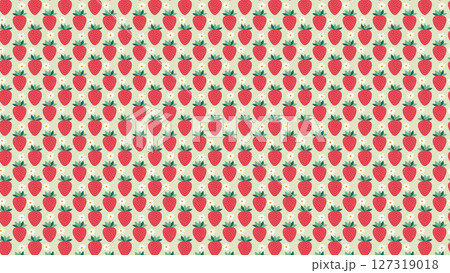 苺のパターンの背景素材 苺のパターンの背景素材 127319018