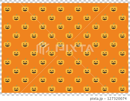 萬聖節南瓜圖案材質橙色 萬聖節南瓜圖案材質橙色 127320074